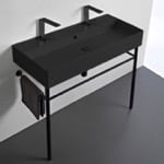 Scarabeo 8031/R-100B-49-CON-BLK Sink Finish